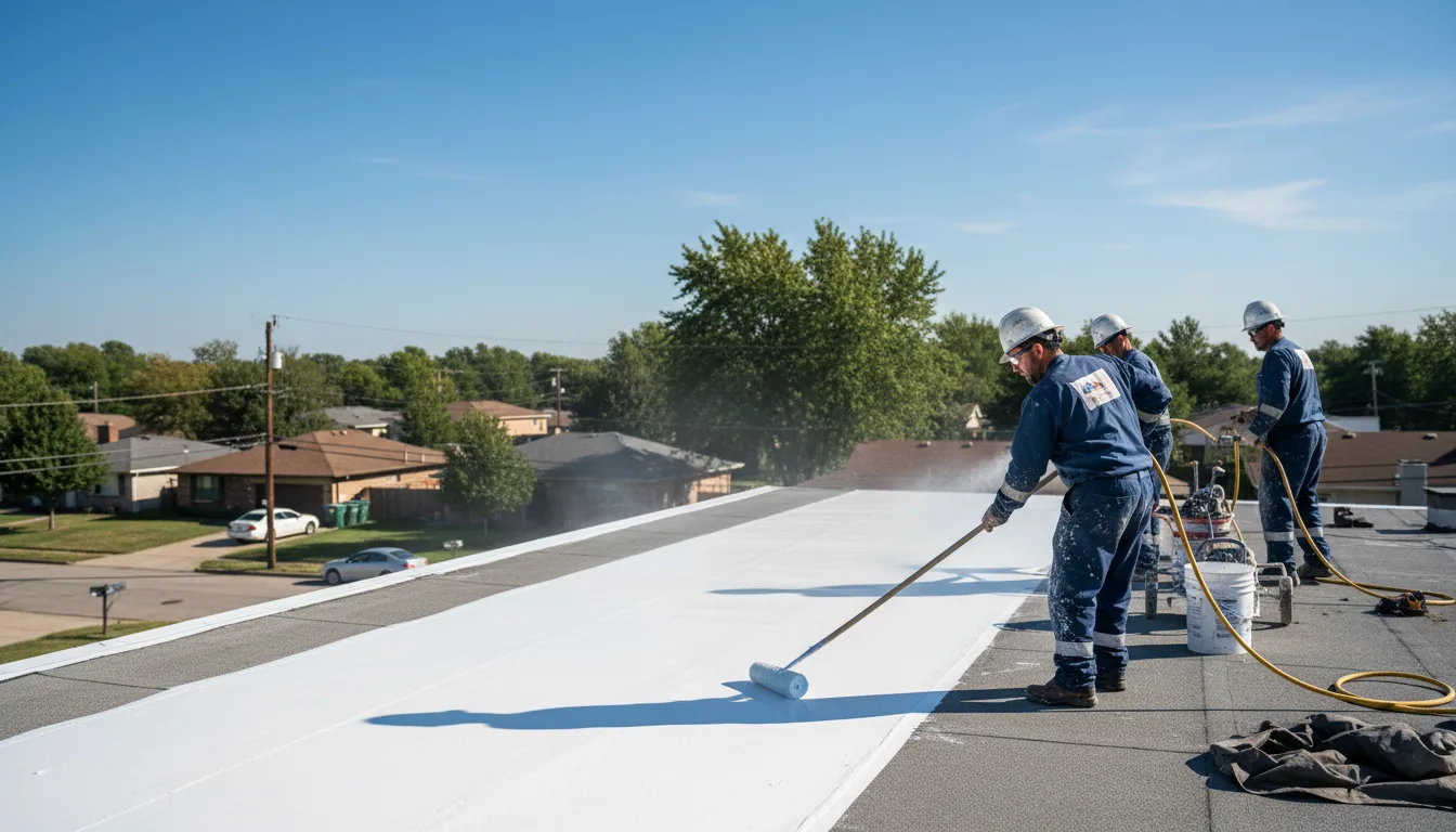Commercial roof coating in Plains, GA near me